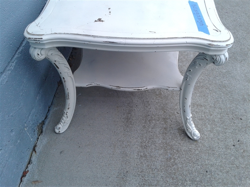 Small White Shabby Chic Coffee Table 