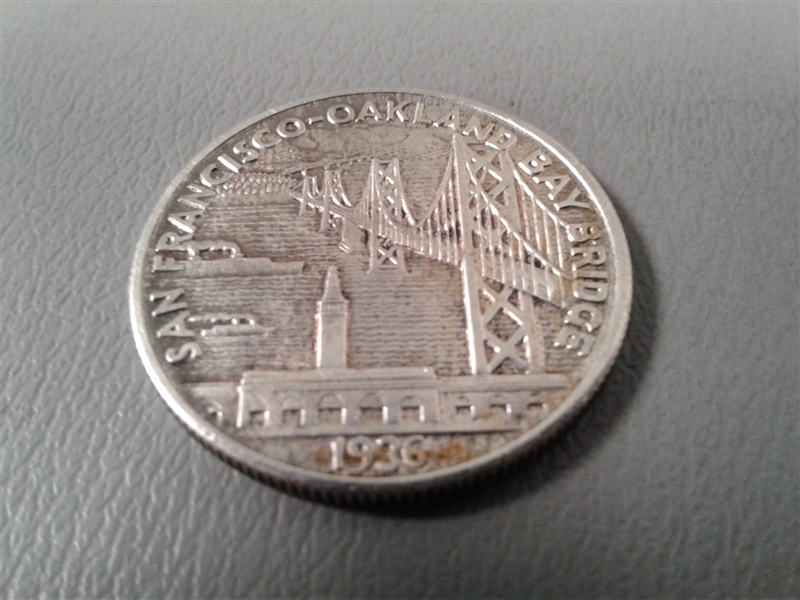 1936 San Francisco-Oakland Bay Bridge Half Dollar 