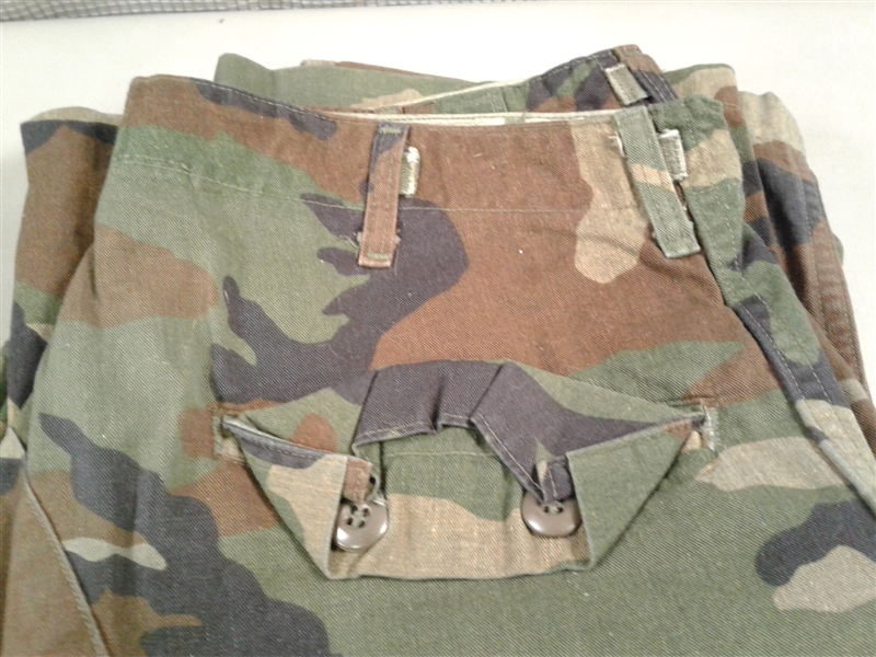 3 Pairs U.S. Army BDU Pants (Camouflage/Rip Stop) Size Medium