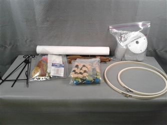 Embroidery Hoops, Handles for DIY Bag, Needle Work Accessories, Kumihimo Disk, etc