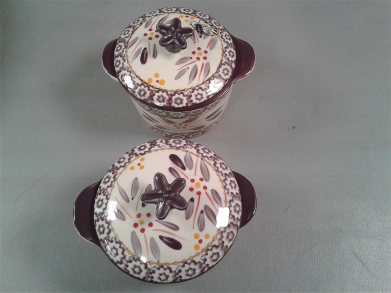 Set of Certified Hand-painted & Hand-crafted Old World Temp-tations Ovenware