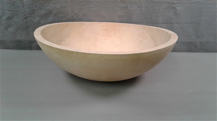 14.5" Weston Bowl Mills Vermont Hand Turned Wooden Serving Bowl 