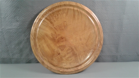 15 1/4" W. Nicholson Figured Big Leaf Maple Platter