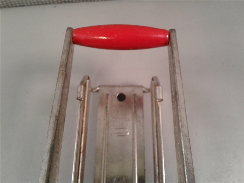Vintage Red Handle Ekco French Fry Cutter