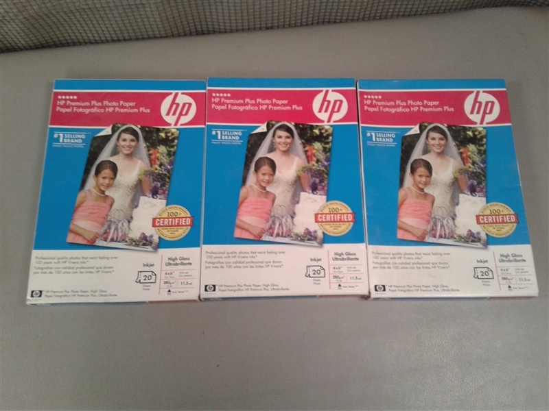 HP Photo Paper 4x6 & 2 Frames