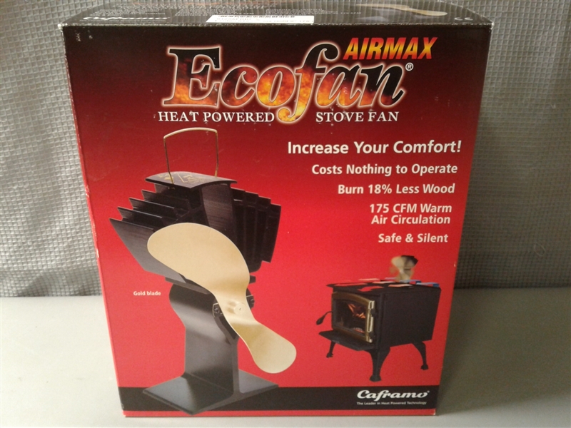 Airmax Ecofan Heat Powered Stove Fan