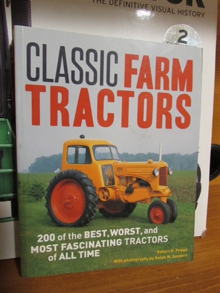 4 COFFEE TABLE WORTHY BOOKS; TRACTOR & AUTOMOBILE HISTORY
