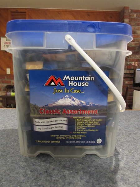 MOUNTAIN HOUSE JUST IN CASE... CLASSIC BUCKET - FREEZE DRIED FOOD #1
