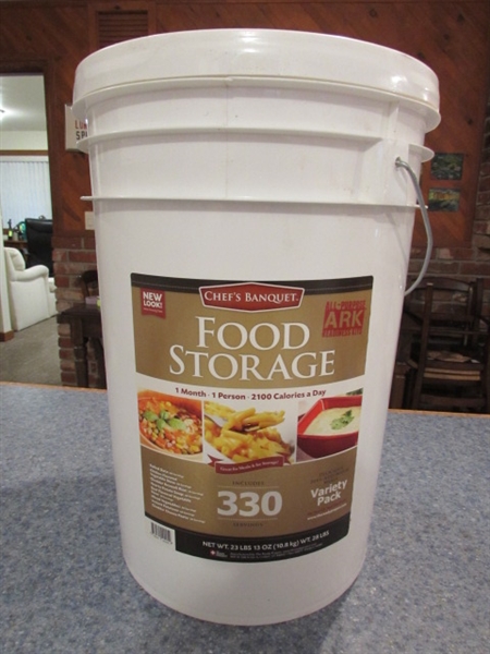 CHEF'S BANQUET FOOD STORAGE BUCKET - FREEZE DRIED FOOD #2