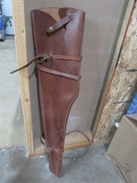 LEATHER RIFLE SCABBARD