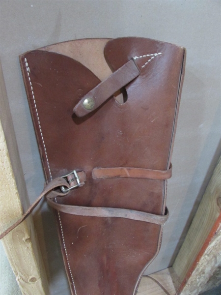 LEATHER RIFLE SCABBARD