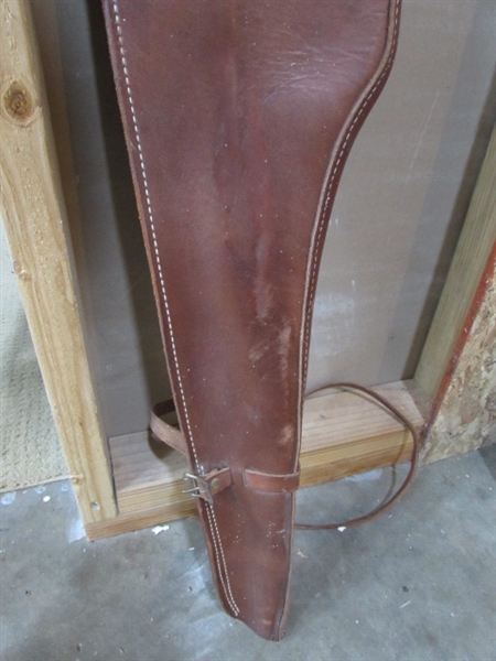 LEATHER RIFLE SCABBARD
