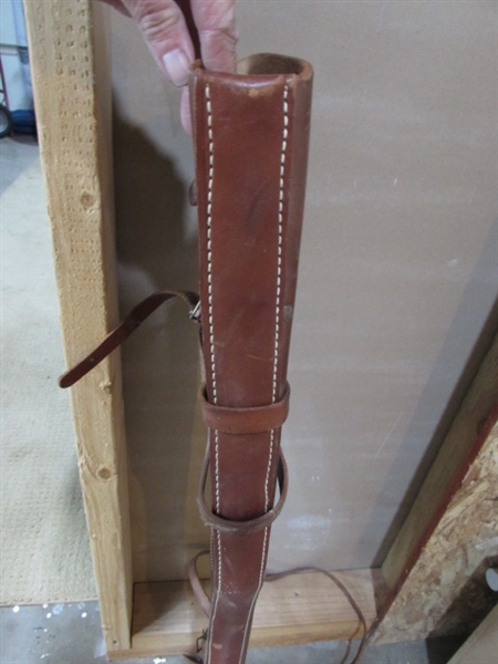 LEATHER RIFLE SCABBARD