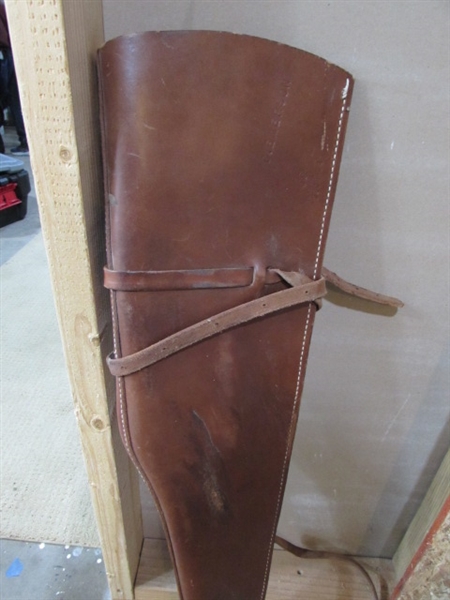 LEATHER RIFLE SCABBARD