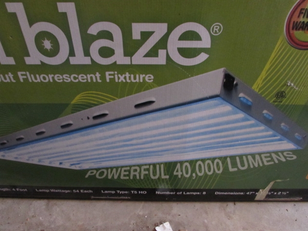 SUN BLAZE T5 HIGH OUTPUT FLUORESCENT LIGHT FIXTURE - 40,000 LUMENS