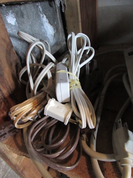EXTENSION CORDS, OUTLET EXTENDERS, WORK LIGHT & MORE