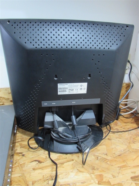 COMPUTER MONITOR, CD PLAYER, DVD/VHS PLAYERS