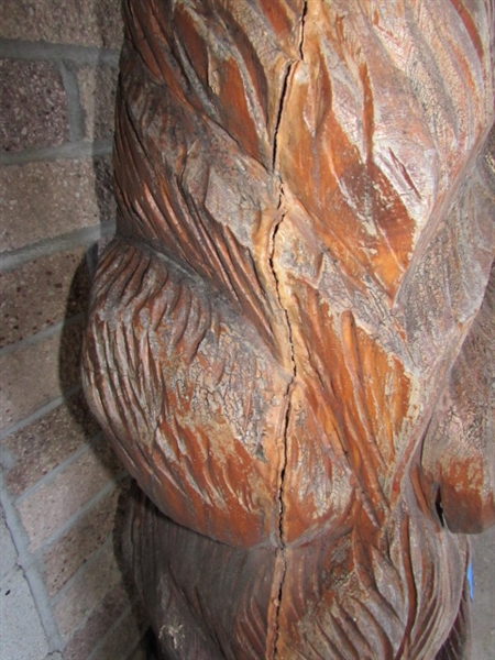 TALL CHAINSAW CARVED BEAR