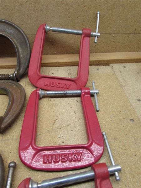 ASSORTED C-CLAMPS