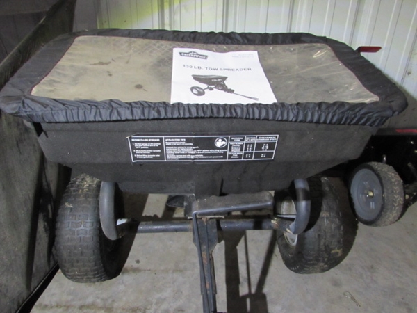 GROUNDWORK TOW BEHIND 130 LB SPREADER