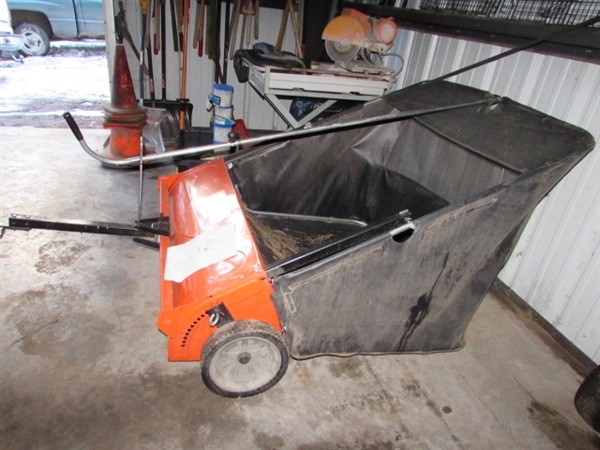 AGRI-FAB 44/12 CUBIC FOOT TOW BEHIND LEAF SWEEPER