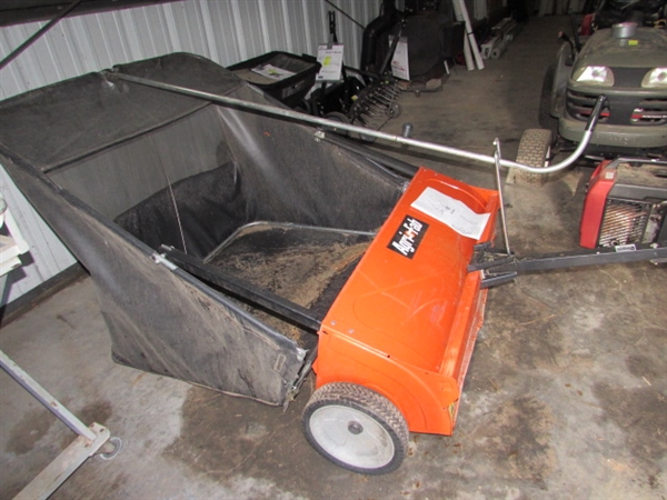 AGRI-FAB 44/12 CUBIC FOOT TOW BEHIND LEAF SWEEPER