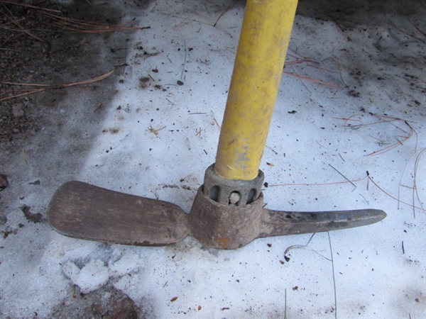 3- PICK AXE AND BOW SAW