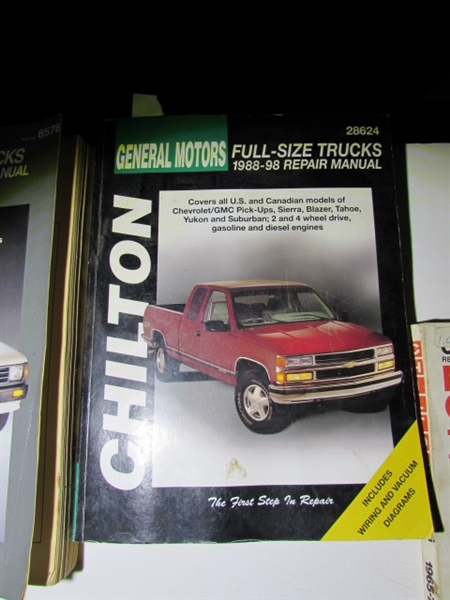 5 CHILTON'S AUTOMOTIVE BOOKS