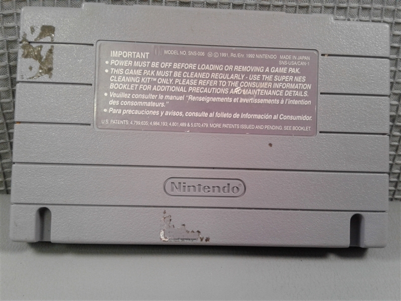 Super Nintendo SNES ClayFighter Cartridge 