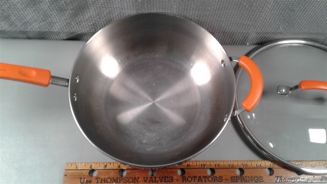 Rachel Ray 6 Qt Stainless Steel Pan With Lid