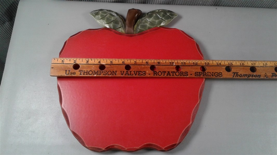 New- Wooden Apple Lazy Susan