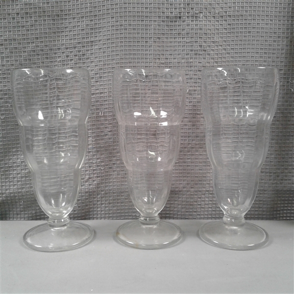 Set of 3 Milkshake Glasses