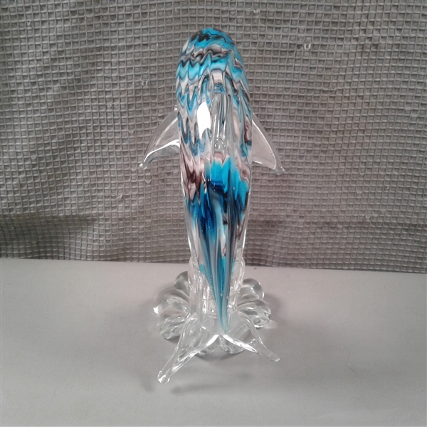 Dynasty Gallery Handcrafted Glass Dolphin