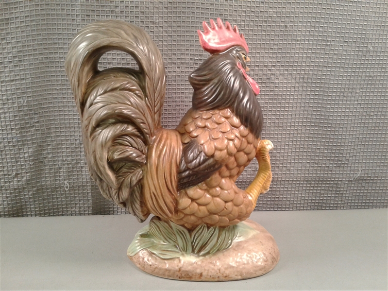 Chicken and Rooster Ceramic Decor and Piggy Bank