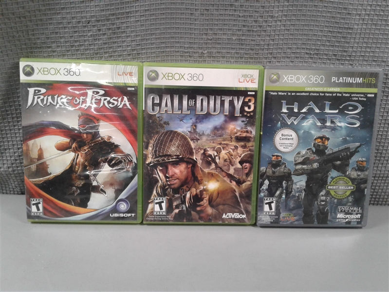 XBOX 360 Games: Call of Duty, Prince of Persia, and Halo Wars
