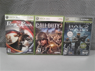 XBOX 360 Games: Call of Duty, Prince of Persia, and Halo Wars