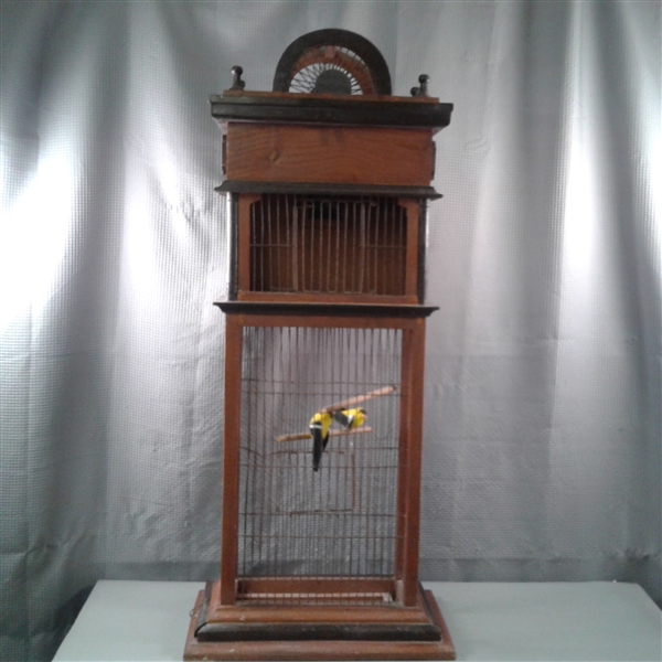 Bird Cage Clock Duo *Non-Working*