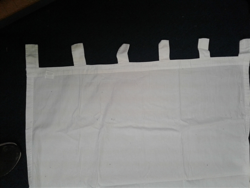 6 Mainstays Cotton Curtain Panels- White 80x84