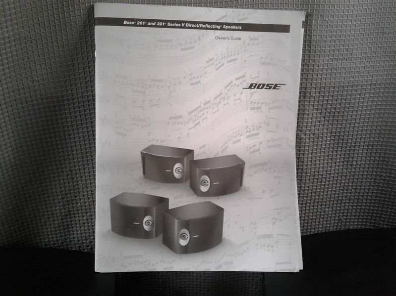 Bose 301 Series V Direct/Reflecting Speakers With Manual