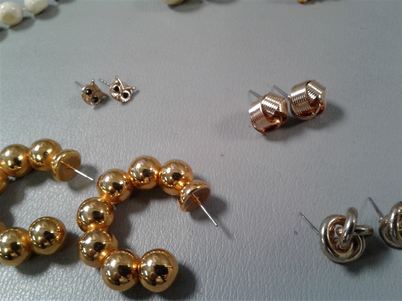 Gold, Orange, Pearl Fashion Jewelry