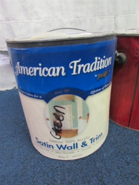 Paint, Stain, Wallpaper Remover, Shellac, Paint Roller.
