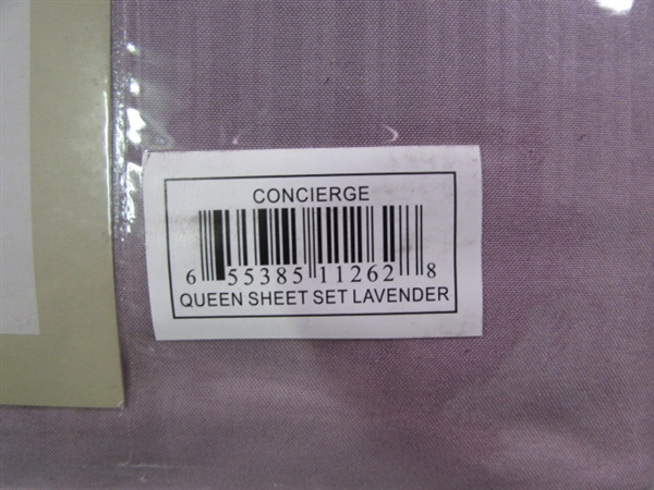 New- Concierge Collection Queen Microfiber 4 Pc Sheet Set.