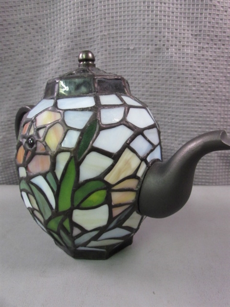 Stained Glass Teapot Lamp Shade