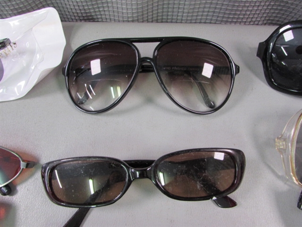 Huge Lot of Sunglasses and Seeing/Reading Glasses.