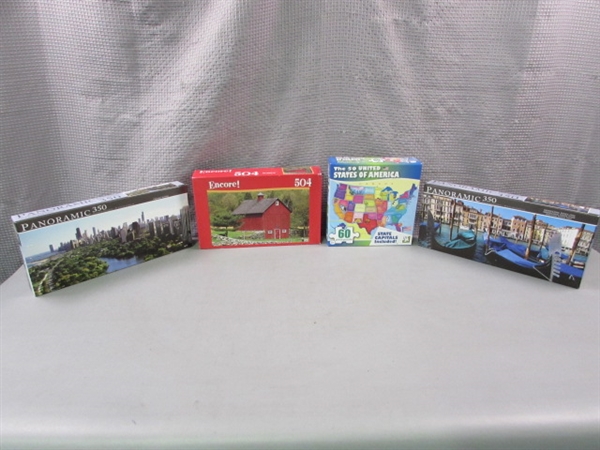 Lot of 4 Brand New Puzzles
