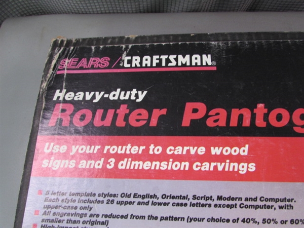 NOS- Sears Craftsman Heavy Duty Router Pantograph