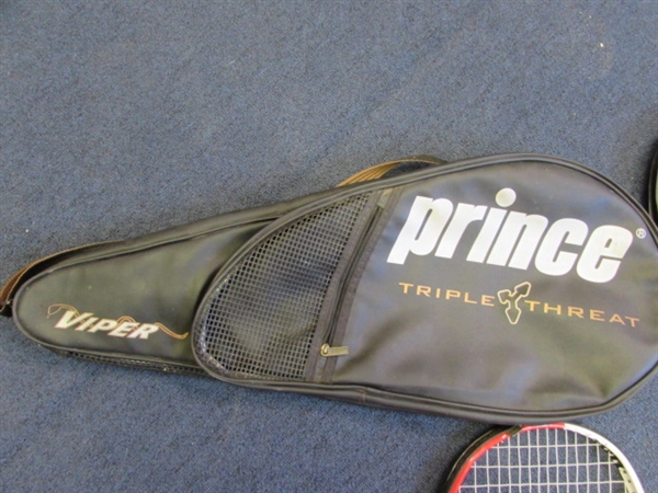 4 Tennis Rackets- Wilson & Prince