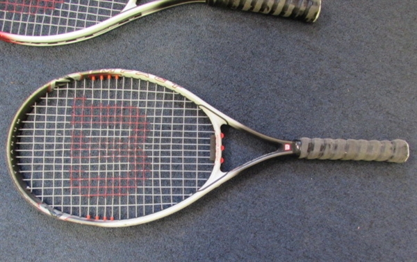 4 Tennis Rackets- Wilson & Prince