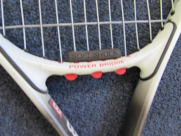 4 Tennis Rackets- Wilson & Prince