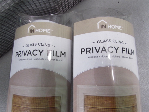 2 Pk New Privacy Film Bamboo- 17.7in x 78.4in